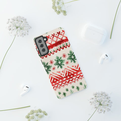 Watercolor Study of Christmas Patterns - Impact Resistant Phone Case